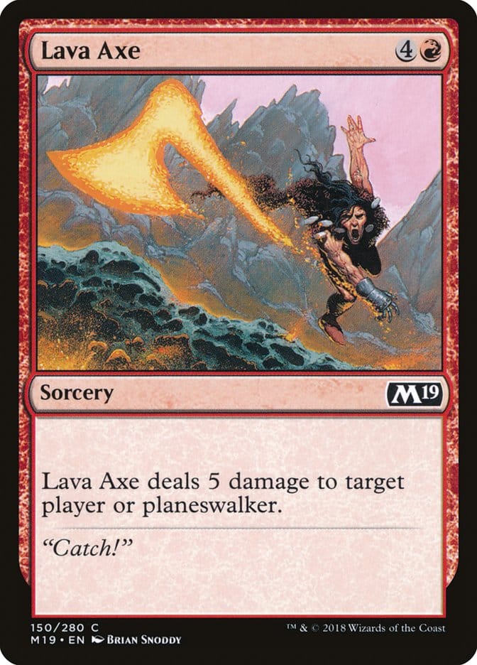Lava Axe [Core Set 2019] Magic: The Gathering