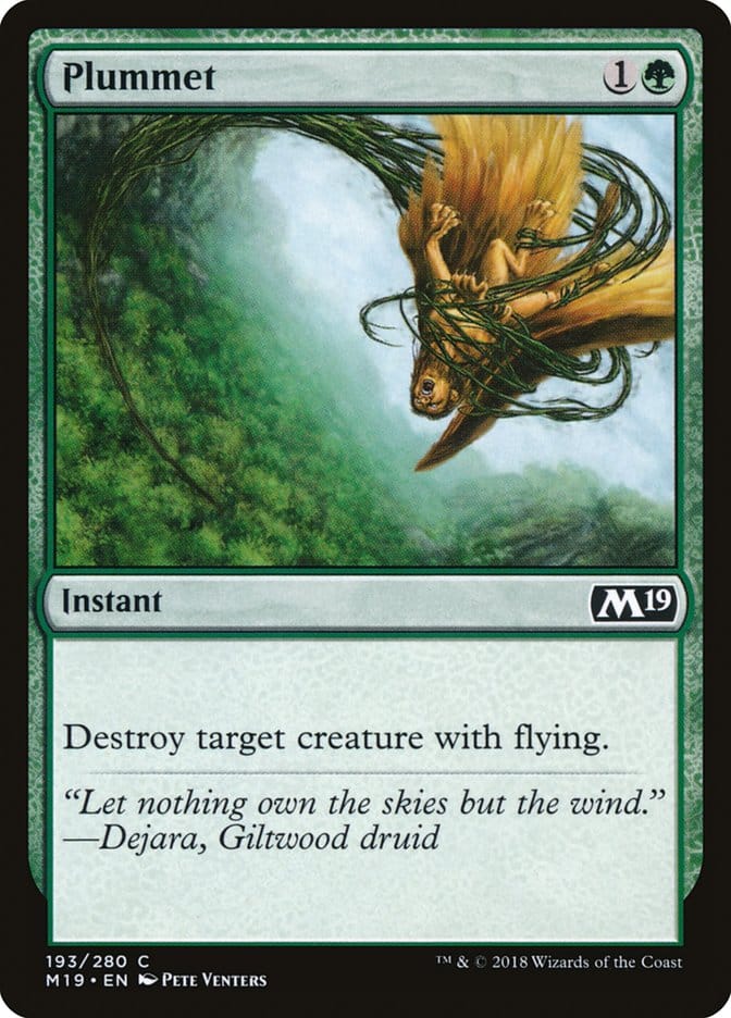 Plummet [Core Set 2019] Magic: The Gathering