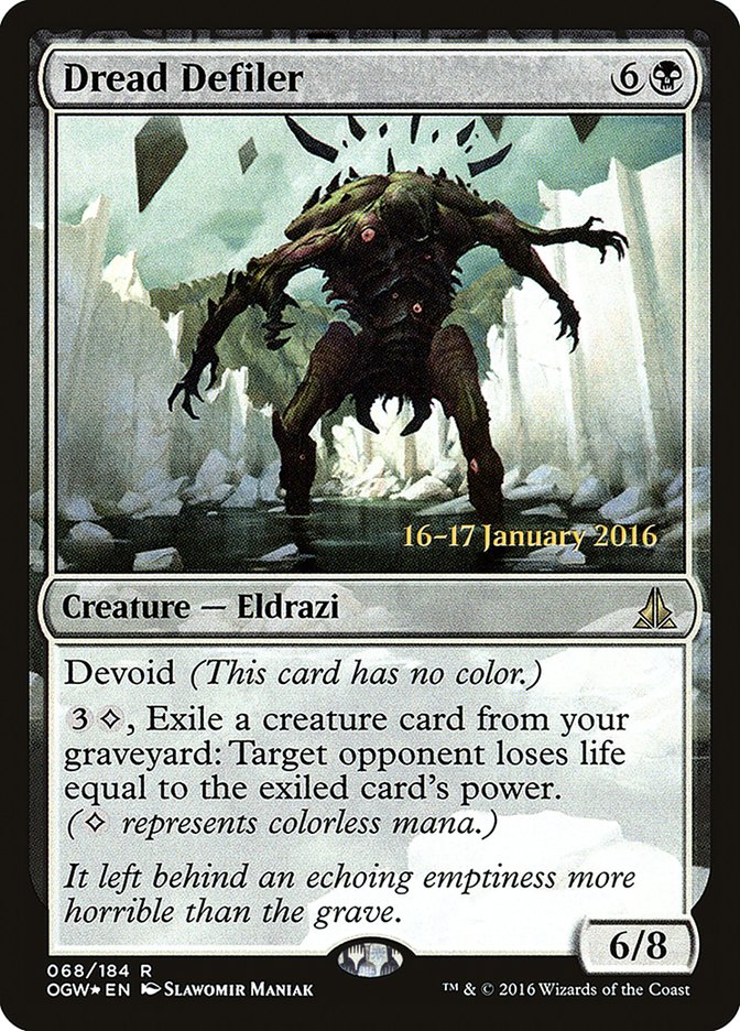 Dread Defiler [Oath of the Gatewatch Prerelease Promos] Magic: The Gathering
