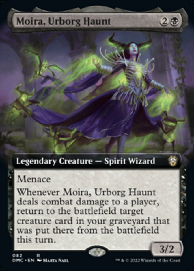 Moira, Urborg Haunt (Extended Art) [Dominaria United Commander] Magic: The Gathering