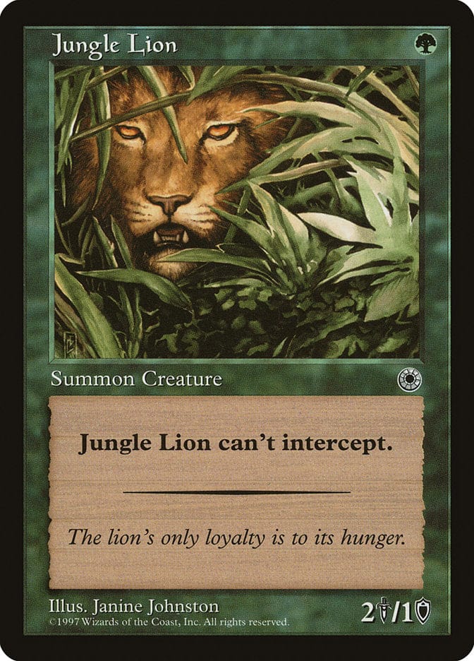 Jungle Lion [Portal] Magic: The Gathering
