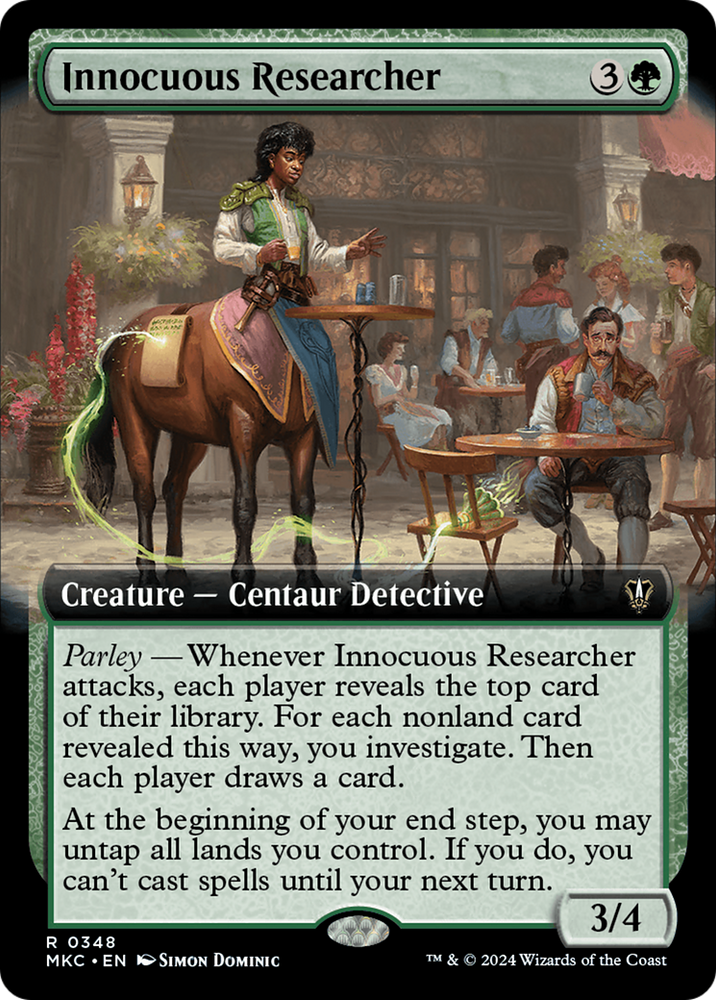 Innocuous Researcher (Extended Art) [Murders at Karlov Manor Commander] Magic: The Gathering