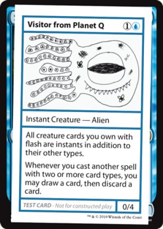Visitor from Planet Q (2021 Edition) [Mystery Booster Playtest Cards] Magic: The Gathering
