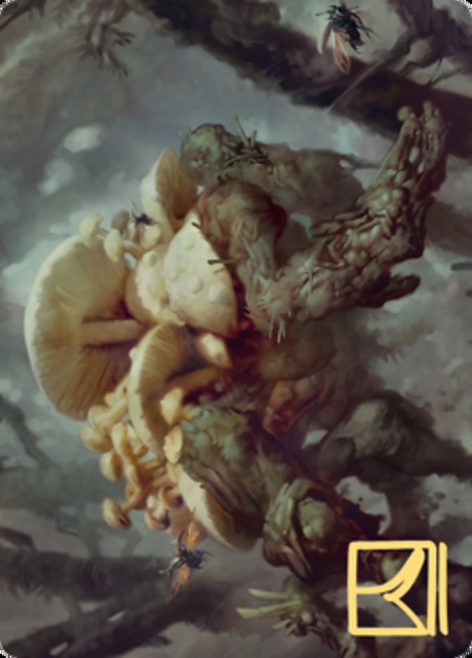 Swarm Shambler Art Card (Gold-Stamped Signature) [Zendikar Rising Art Series] Magic: The Gathering