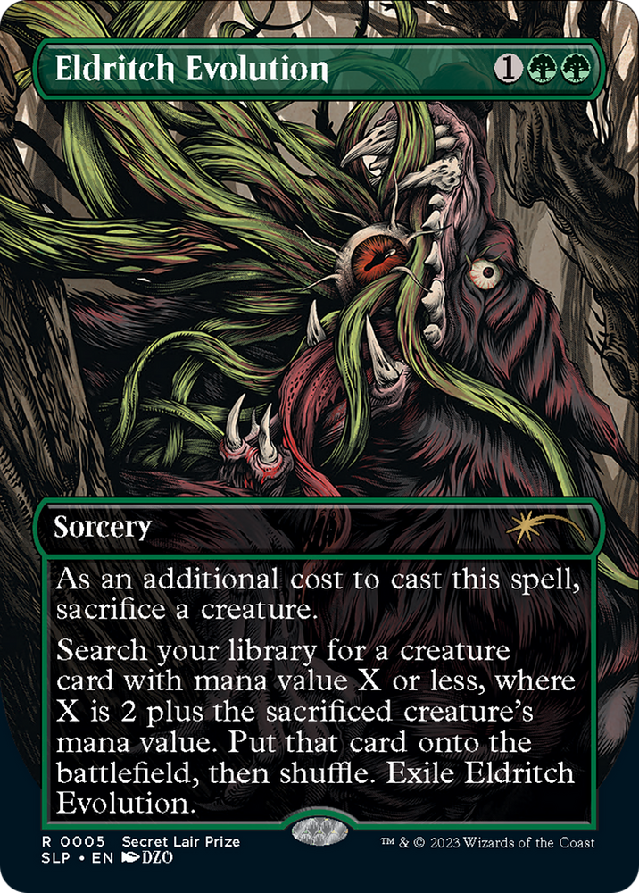 Eldritch Evolution (Borderless) [Secret Lair Showdown] Magic: The Gathering