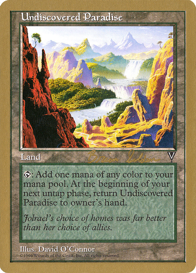 Undiscovered Paradise (Brian Selden) [World Championship Decks 1998] Magic: The Gathering