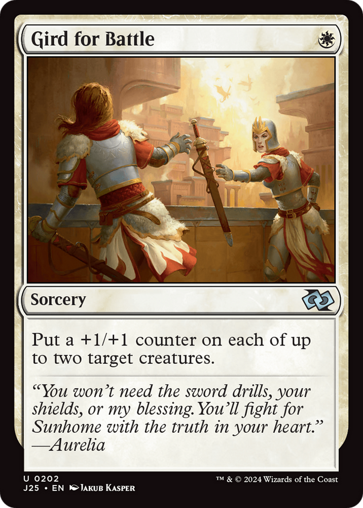 Gird for Battle [Foundations Jumpstart] Magic: The Gathering