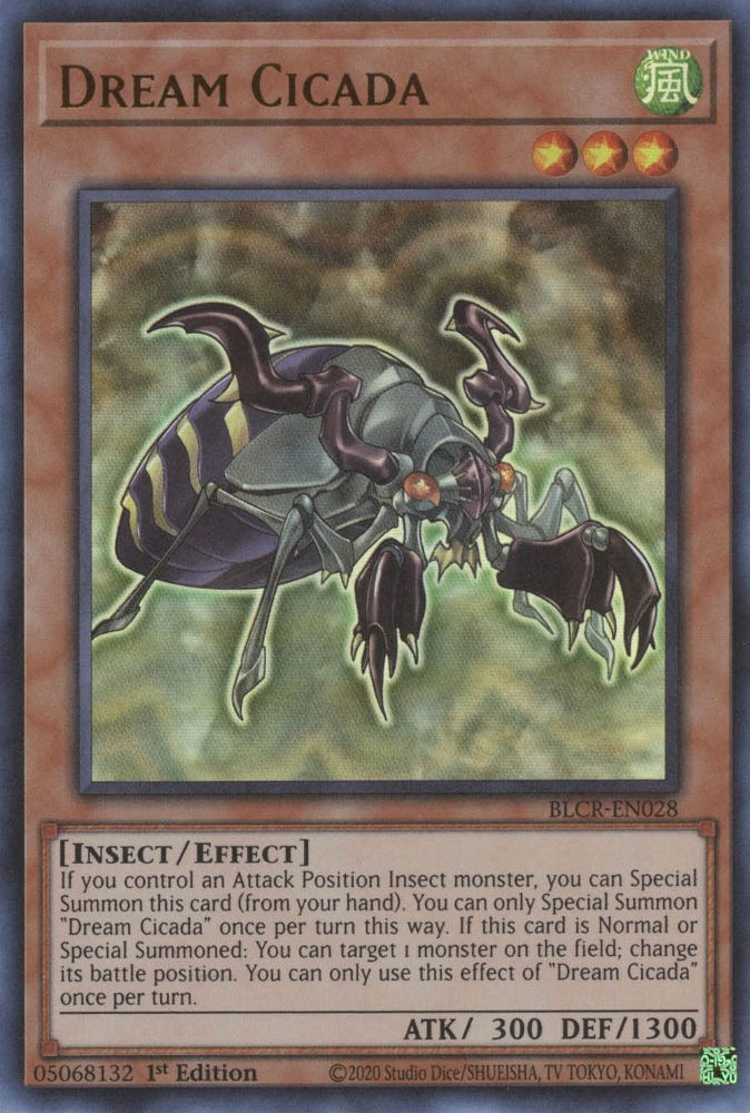 Dream Cicada [BLCR-EN028] Ultra Rare - Yugioh Cards For Your TCG Needs!