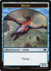 Drake // Elemental (020) Double-Sided Token [Commander 2015 Tokens] Magic: The Gathering