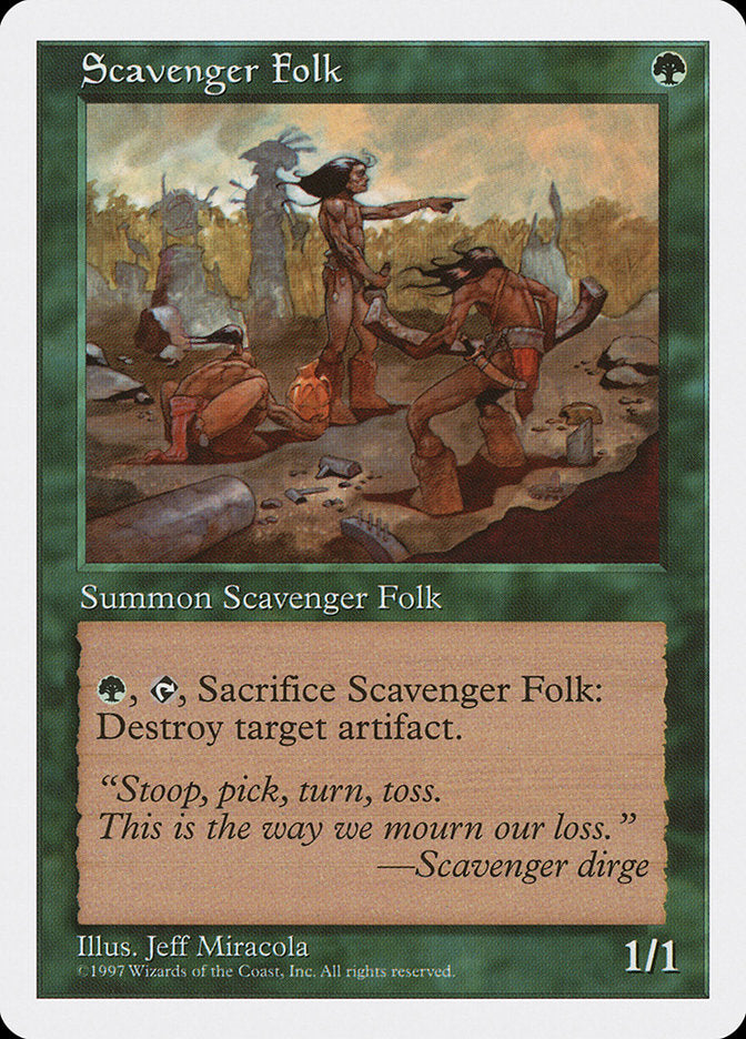 Scavenger Folk [Fifth Edition] Magic: The Gathering