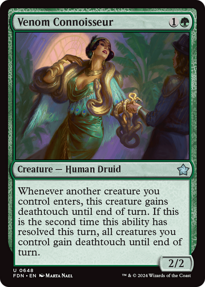 Venom Connoisseur [Foundations] Magic: The Gathering