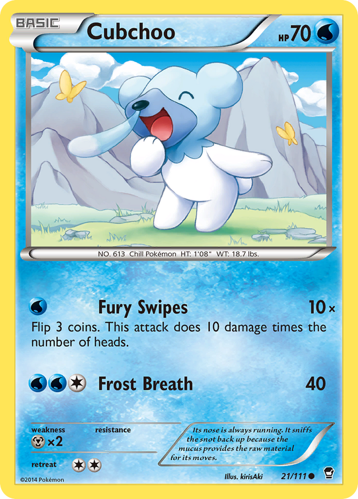 Cubchoo (21/111) [XY: Furious Fists] Pokémon