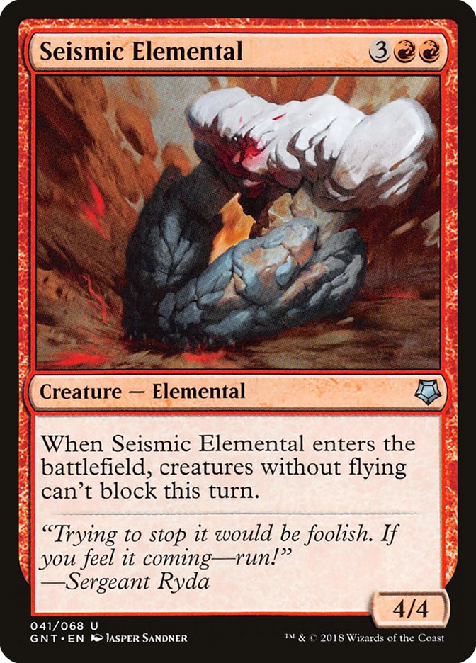 Seismic Elemental [Game Night 2018] Magic: The Gathering