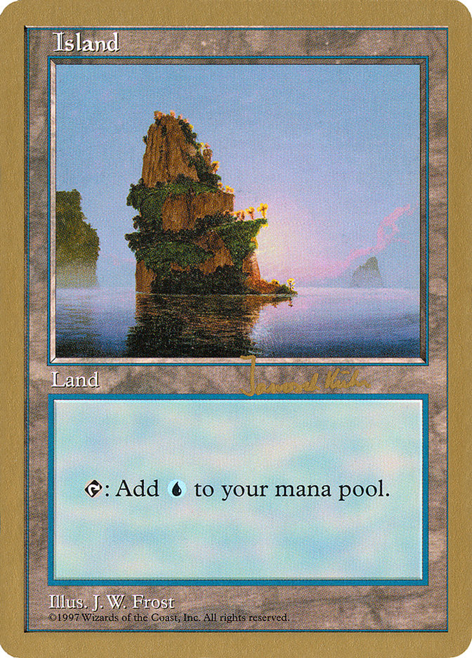 Island (jk435) (Janosch Kuhn) [World Championship Decks 1997] Magic: The Gathering