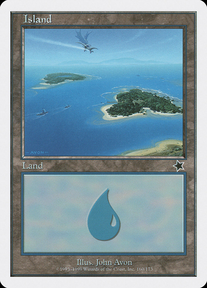 Island (160) [Starter 1999] Magic: The Gathering