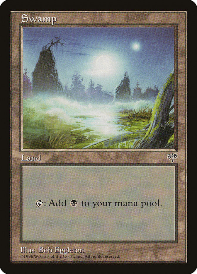 Swamp (Moon) [Mirage] Magic: The Gathering