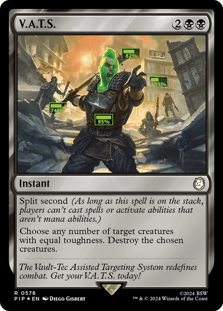 V.A.T.S. (Surge Foil) [Fallout] Magic: The Gathering