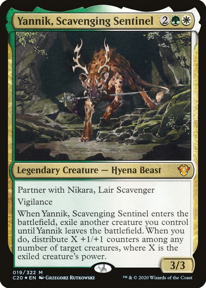 Yannik, Scavenging Sentinel [Commander 2020] Magic: The Gathering