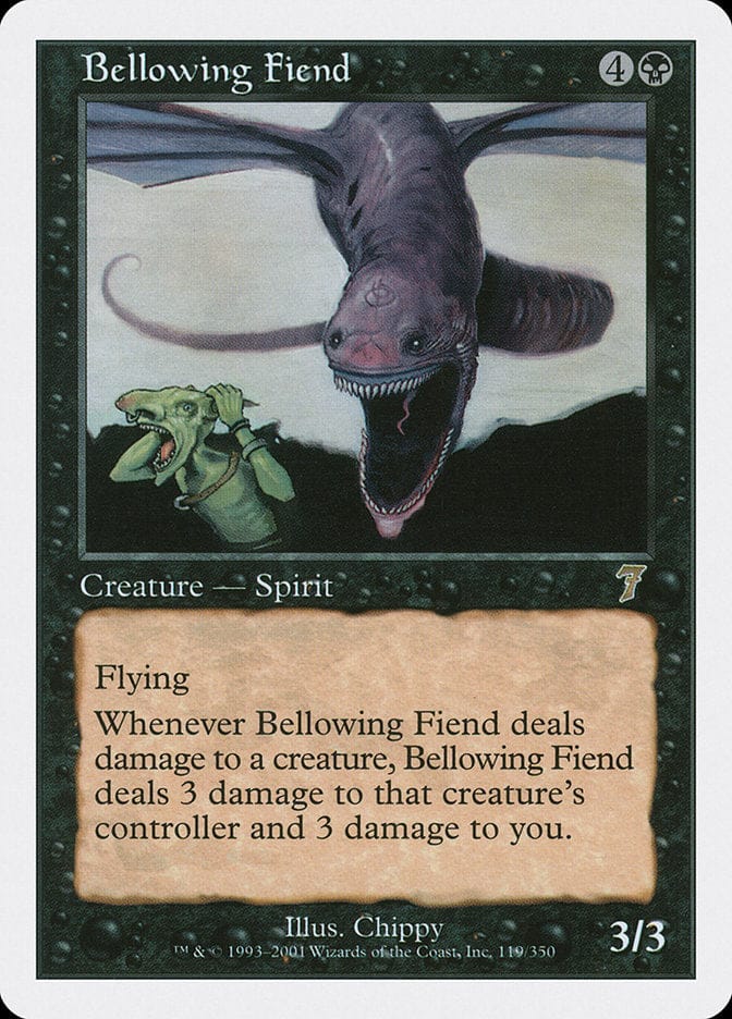 Bellowing Fiend [Seventh Edition] Magic: The Gathering