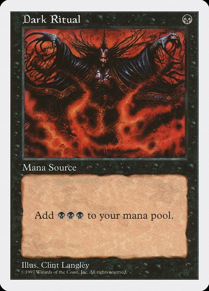 Dark Ritual [Fifth Edition] Magic: The Gathering
