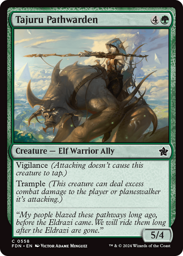 Tajuru Pathwarden [Foundations] Magic: The Gathering