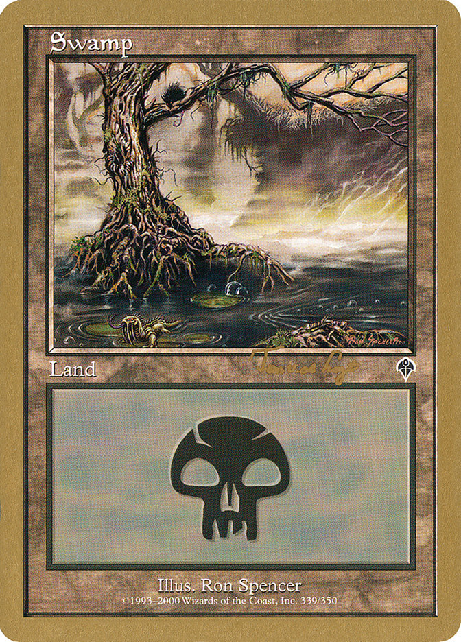 Swamp (tvdl339) (Tom van de Logt) [World Championship Decks 2001] Magic: The Gathering