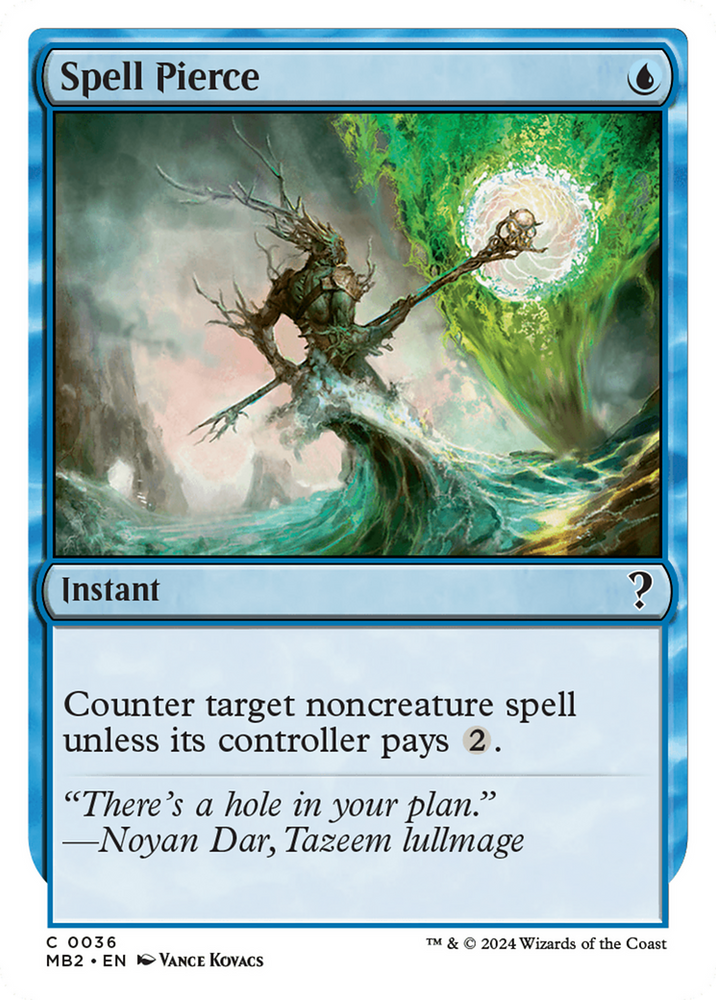 Spell Pierce (White Border) [Mystery Booster 2] Magic: The Gathering