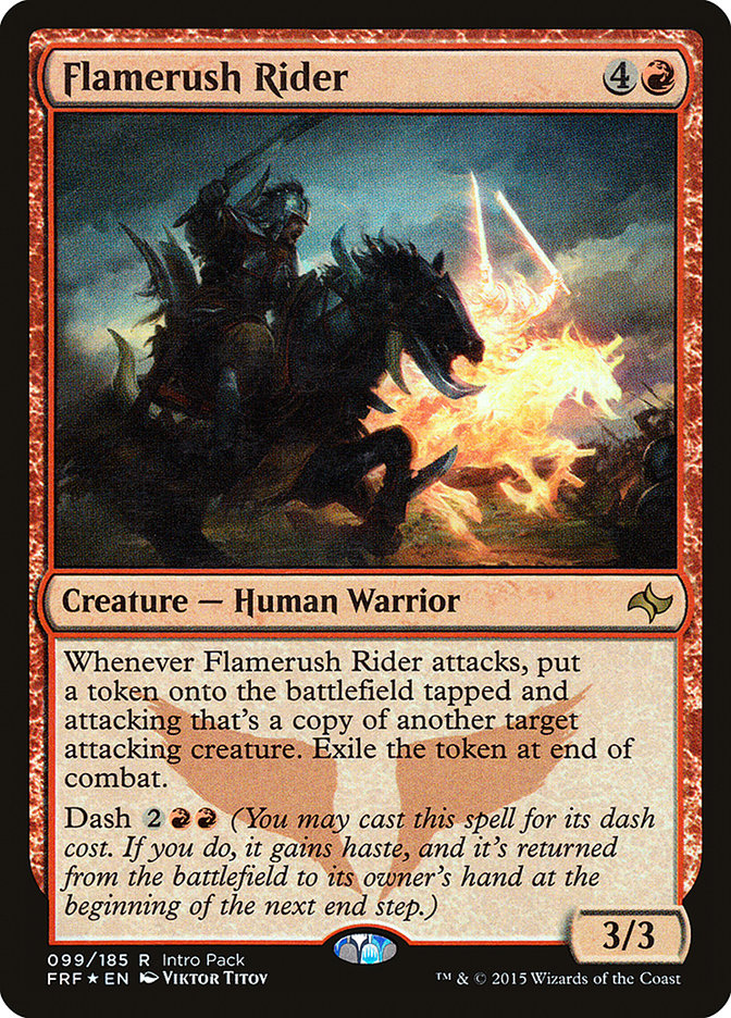 Flamerush Rider (Intro Pack) [Fate Reforged Promos] Magic: The Gathering