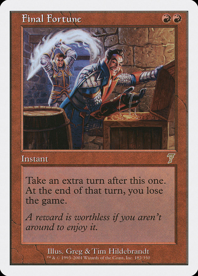 Final Fortune [Seventh Edition] Magic: The Gathering