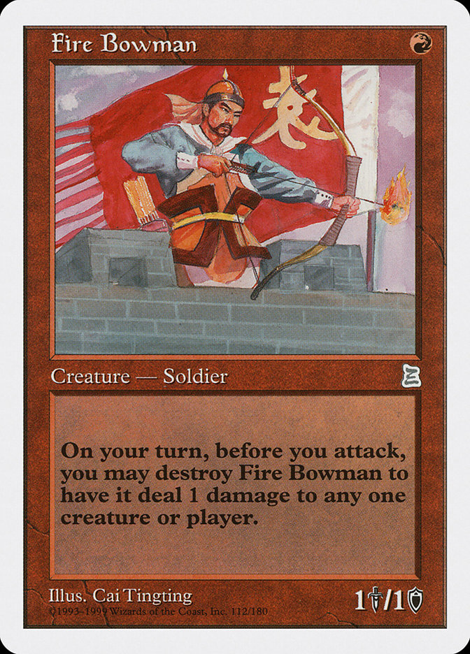 Fire Bowman [Portal Three Kingdoms] Magic: The Gathering