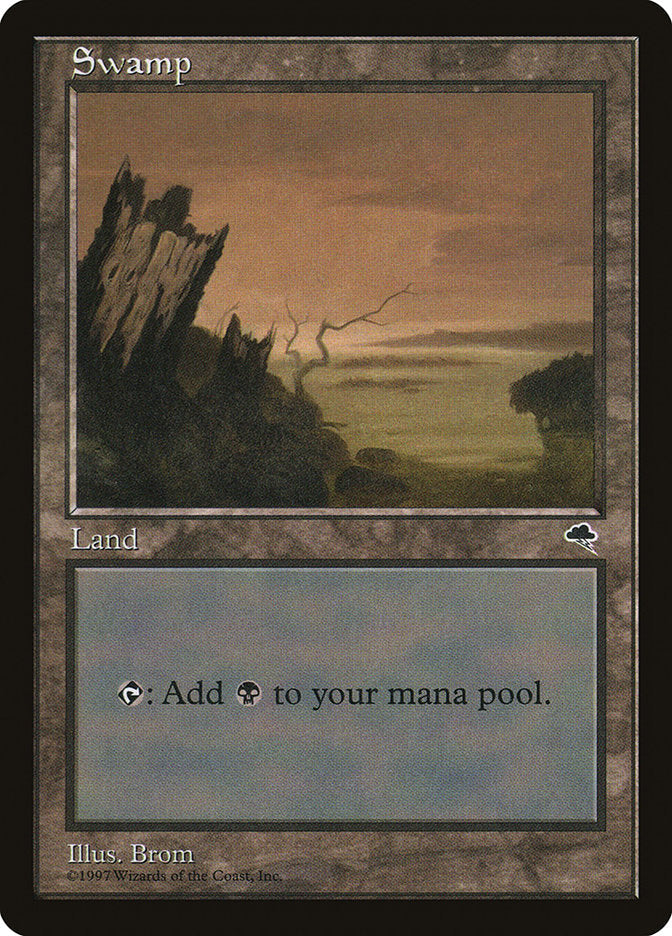 Swamp (Pink/Orange Sky) [Tempest] Magic: The Gathering