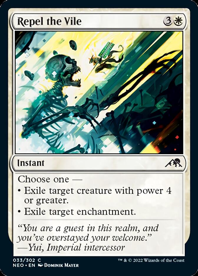 Repel the Vile [Kamigawa: Neon Dynasty] Magic: The Gathering