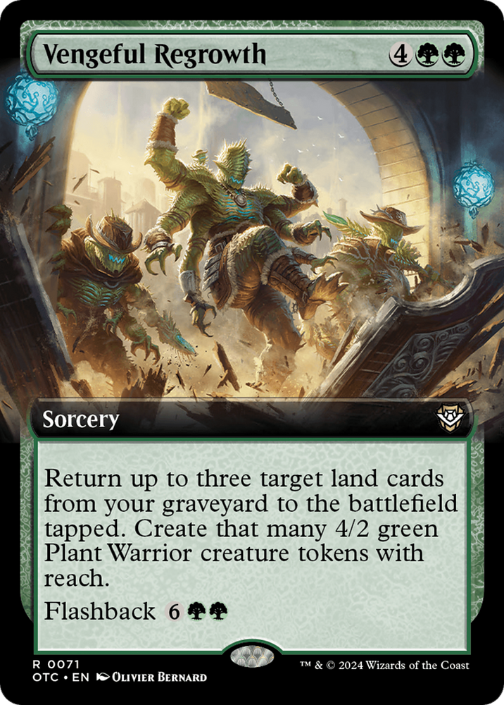 Vengeful Regrowth (Extended Art) [Outlaws of Thunder Junction Commander] Magic: The Gathering