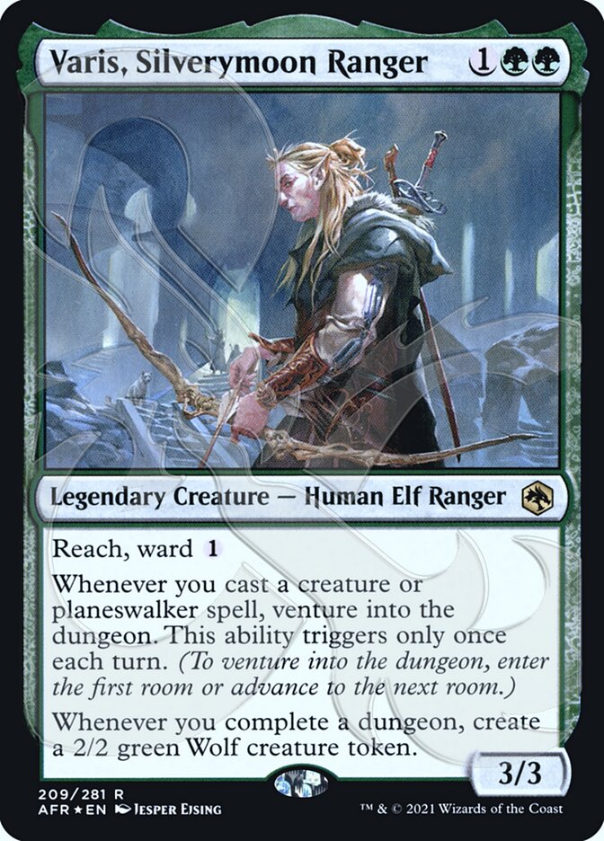 Varis, Silverymoon Ranger (Ampersand Promo) [Dungeons & Dragons: Adventures in the Forgotten Realms Promos] Magic: The Gathering