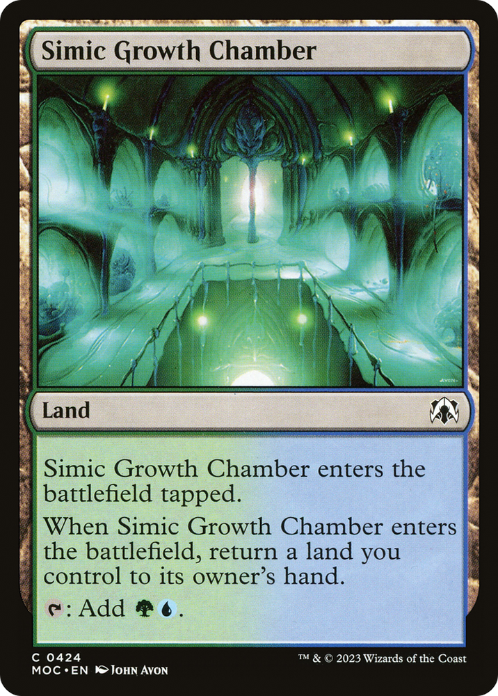 Simic Growth Chamber [March of the Machine Commander] Magic: The Gathering