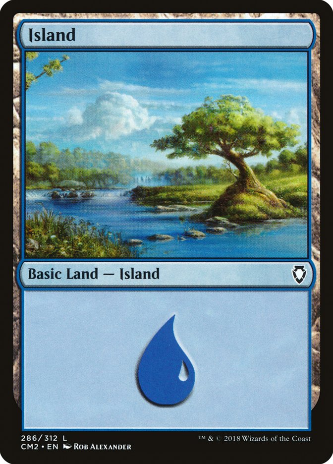 Island (286) [Commander Anthology Volume II] Magic: The Gathering