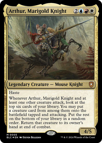 Arthur, Marigold Knight [Bloomburrow Commander] Magic: The Gathering