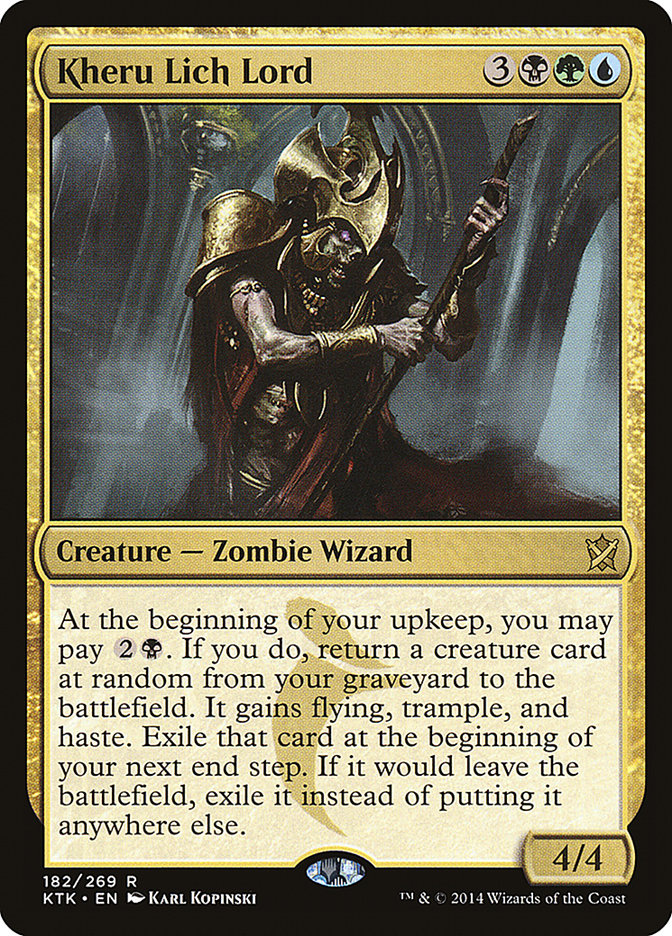 Kheru Lich Lord [Khans of Tarkir] Magic: The Gathering