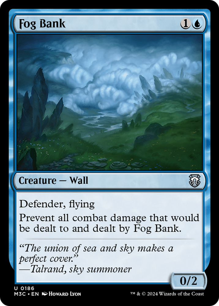 Fog Bank (Ripple Foil) [Modern Horizons 3 Commander] Magic: The Gathering