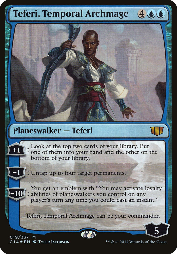 Teferi, Temporal Archmage (Oversized) [Commander 2014 Oversized] Magic: The Gathering