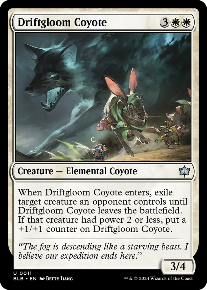Driftgloom Coyote [Bloomburrow] Magic: The Gathering