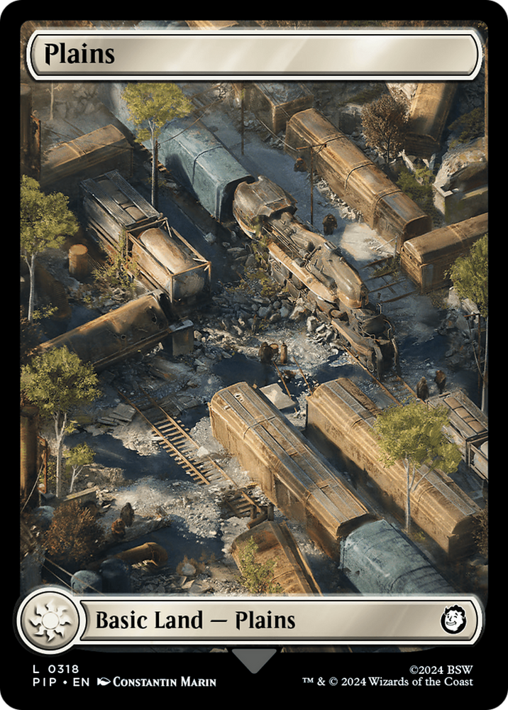 Plains (0318) [Fallout] Magic: The Gathering