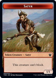 Satyr // Goblin Construct Double-Sided Token [Challenger Decks 2021 Tokens] Magic: The Gathering