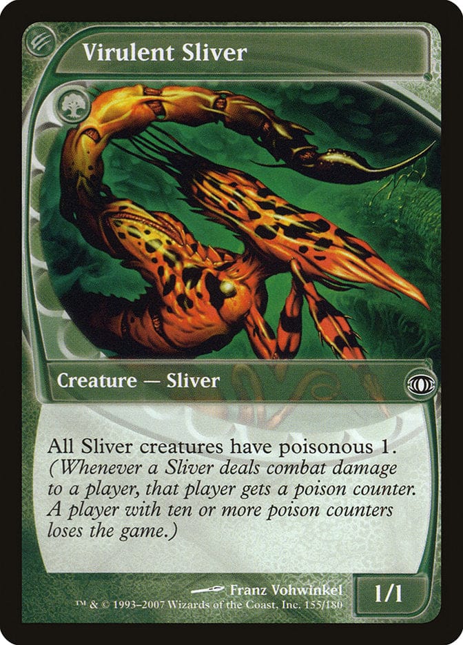 Virulent Sliver [Future Sight] Magic: The Gathering