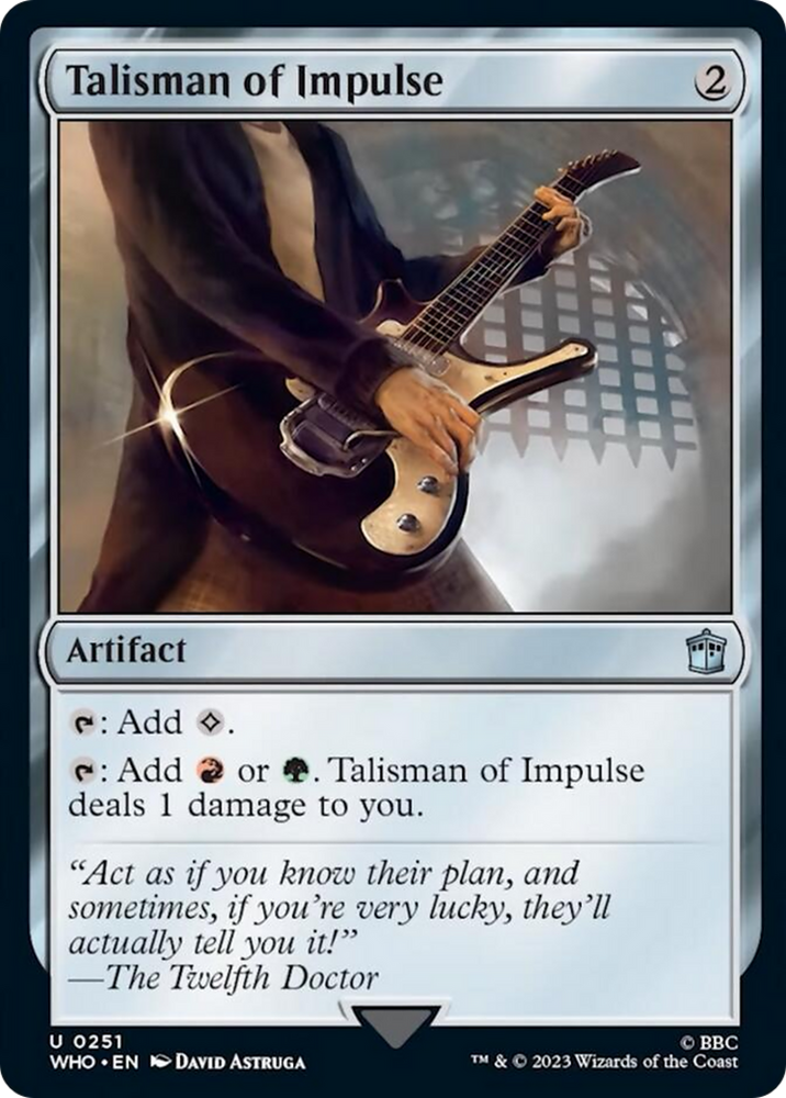 Talisman of Impulse [Doctor Who] Magic: The Gathering