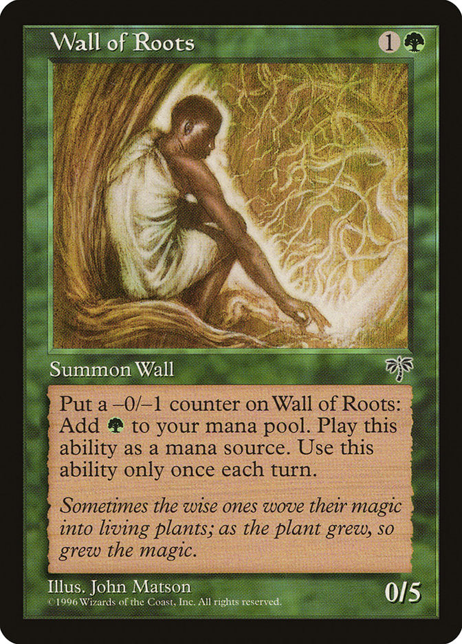 Wall of Roots [Mirage] Magic: The Gathering