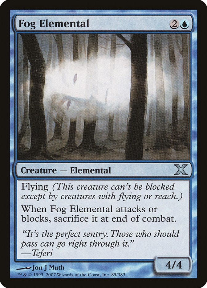 Fog Elemental [Tenth Edition] Magic: The Gathering