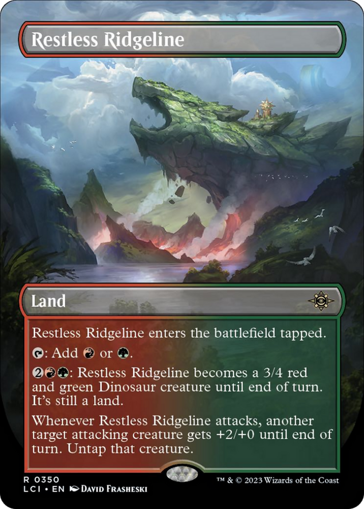 Restless Ridgeline (Borderless) [The Lost Caverns of Ixalan] Magic: The Gathering