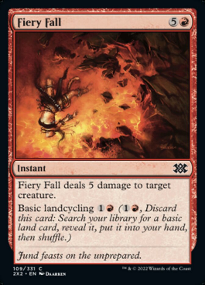 Fiery Fall [Double Masters 2022] Magic: The Gathering