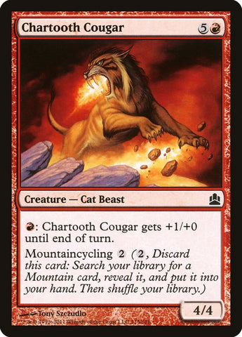 Chartooth Cougar [Commander 2011] Magic: The Gathering